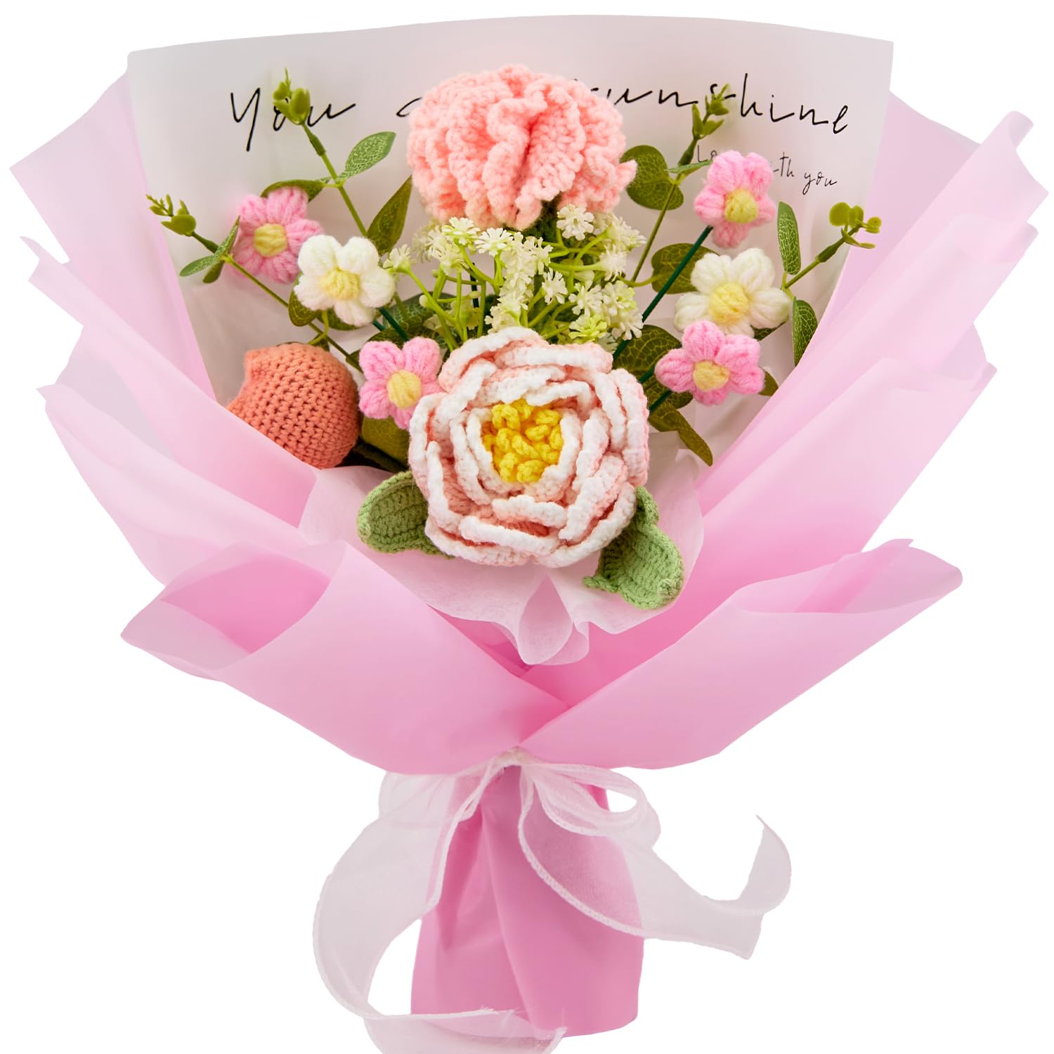 Amazon.com: YSHomy Crochet Flowers, Crochet Flower Bouquet with